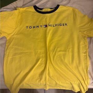 Tommy Hilfiger Mustard Tee with Navy Trim